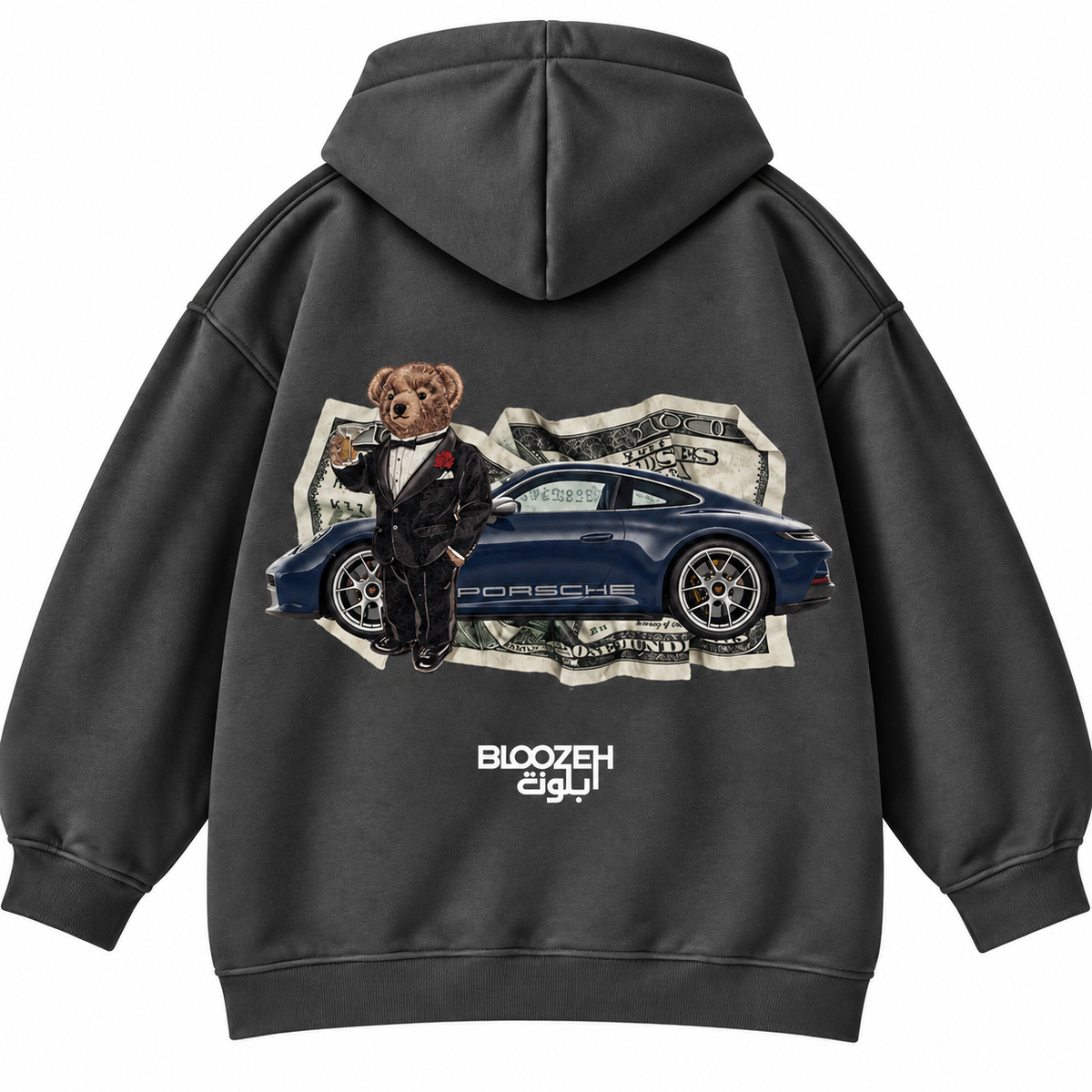 Polo bear with 911 and cash