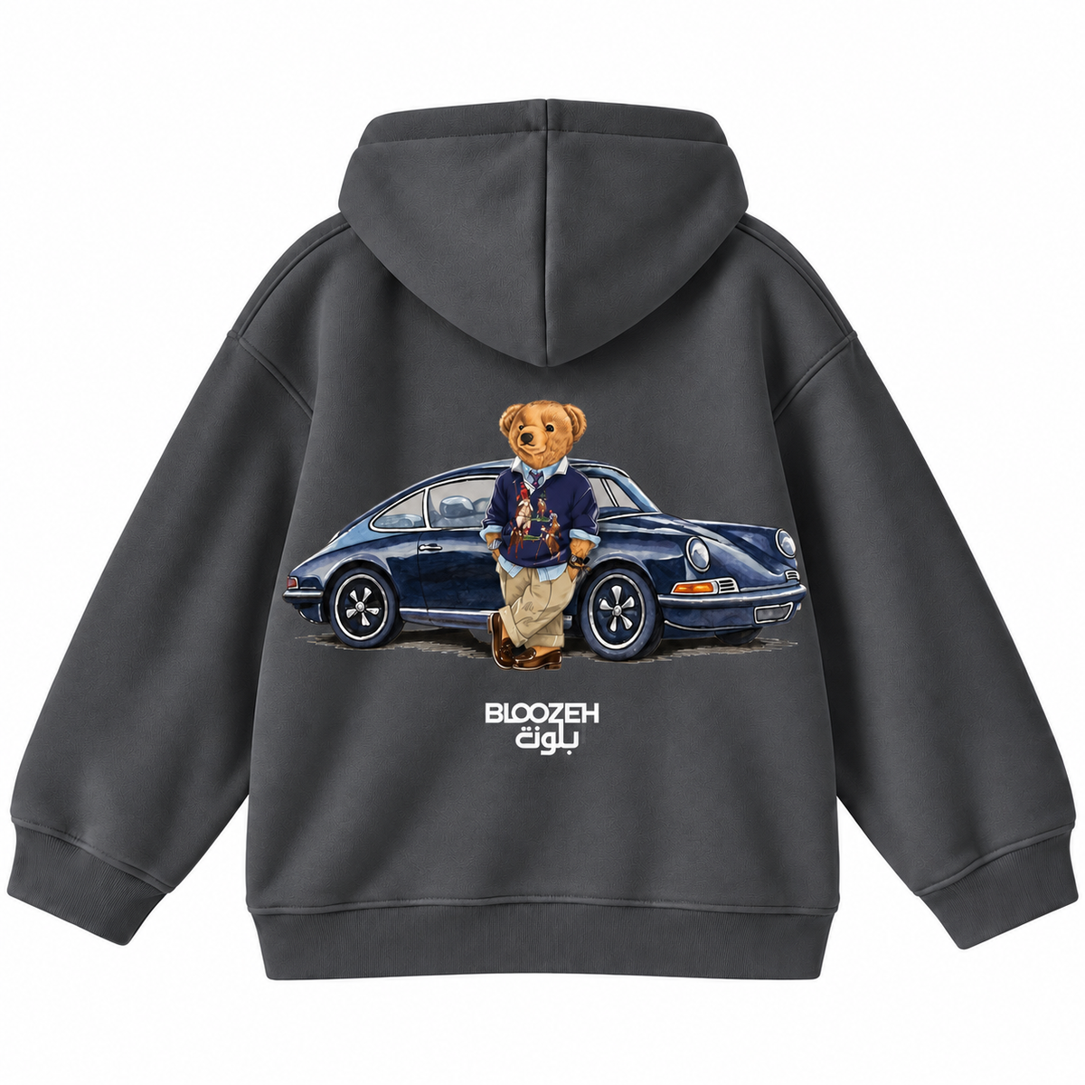 Polo bear with classic car