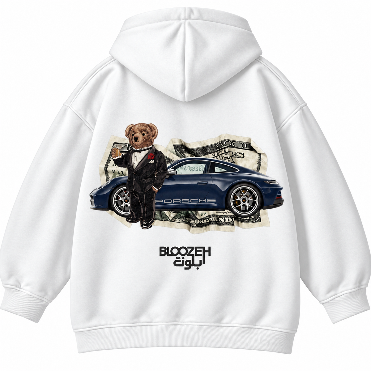 Polo bear with 911 and cash
