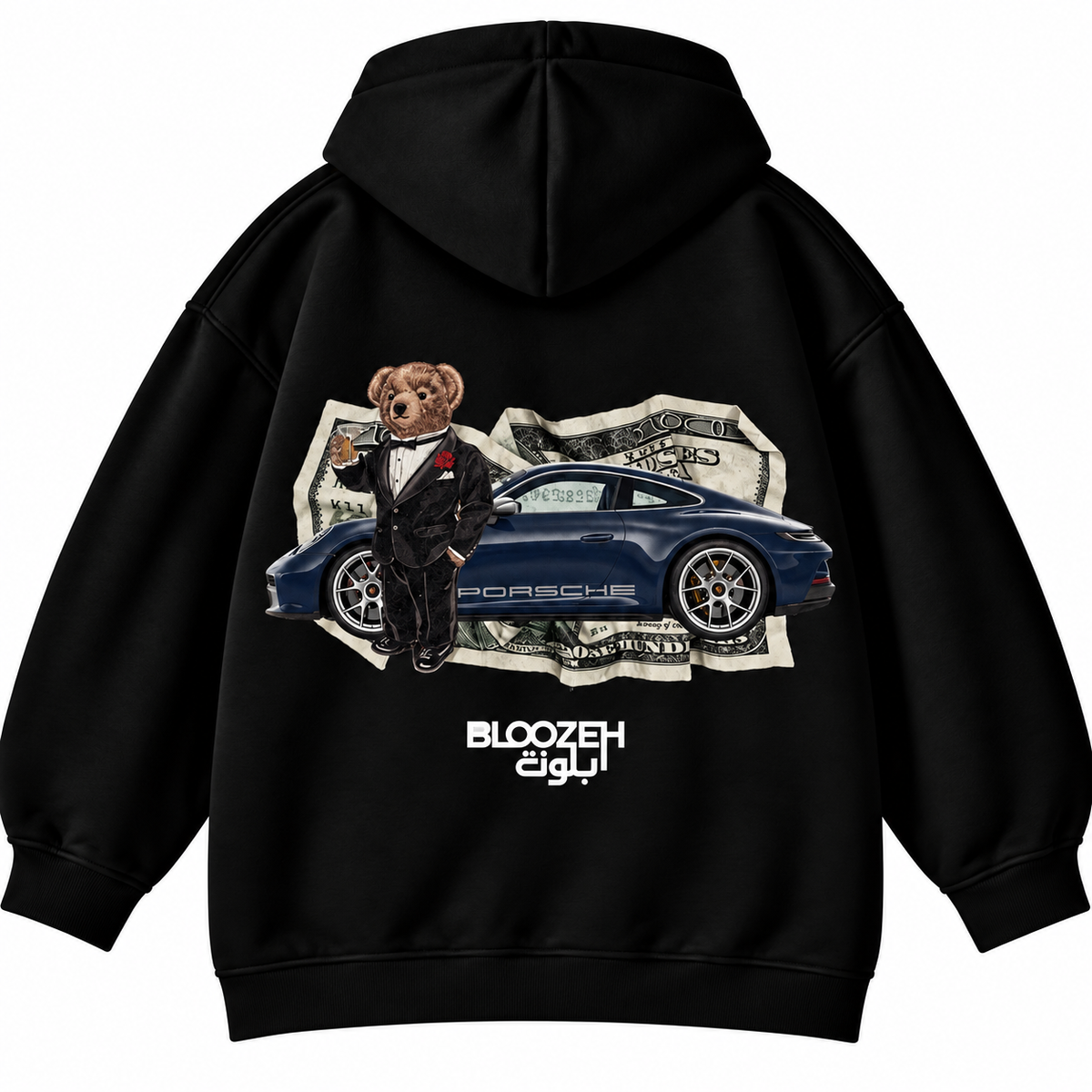 Polo bear with 911 and cash