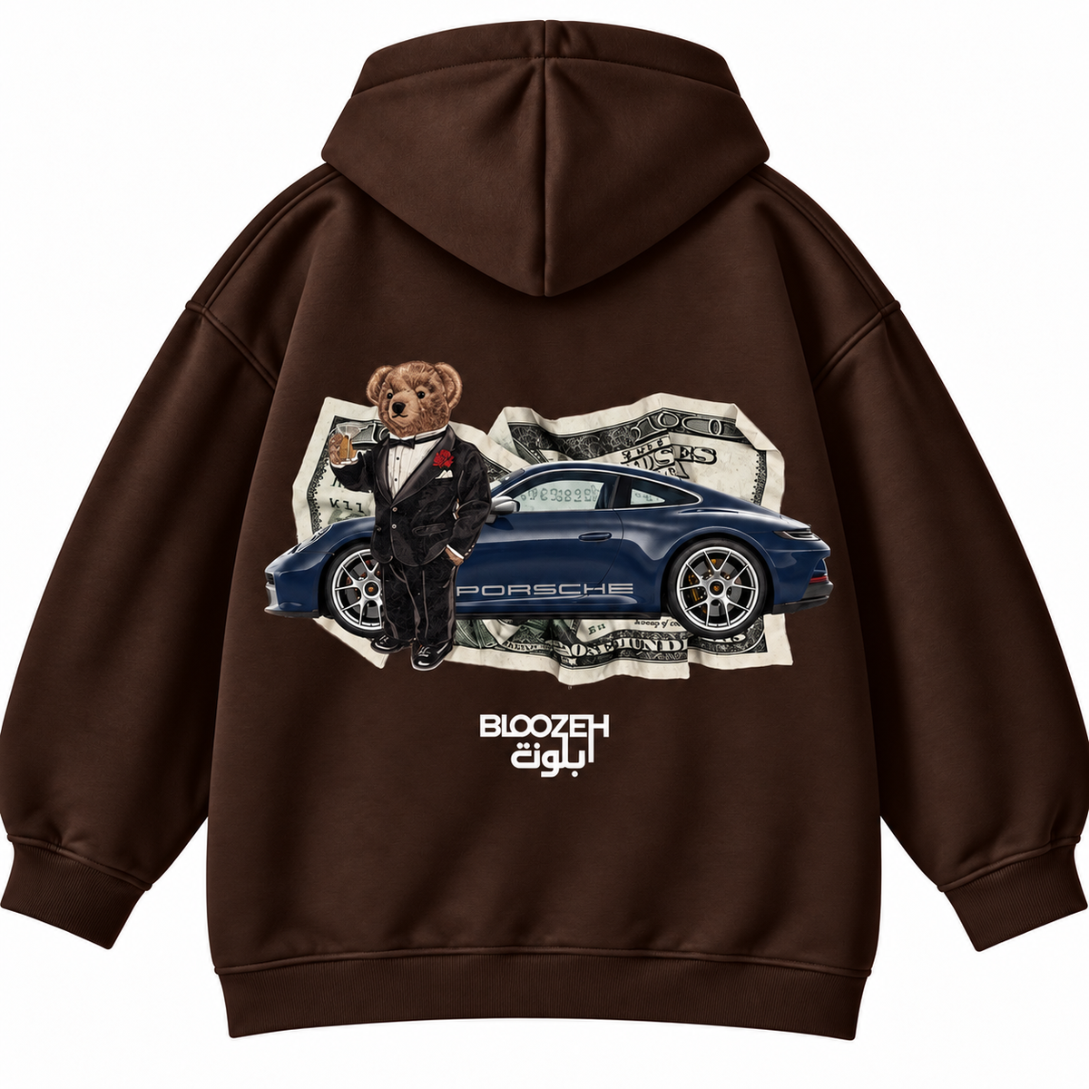 Polo bear with 911 and cash