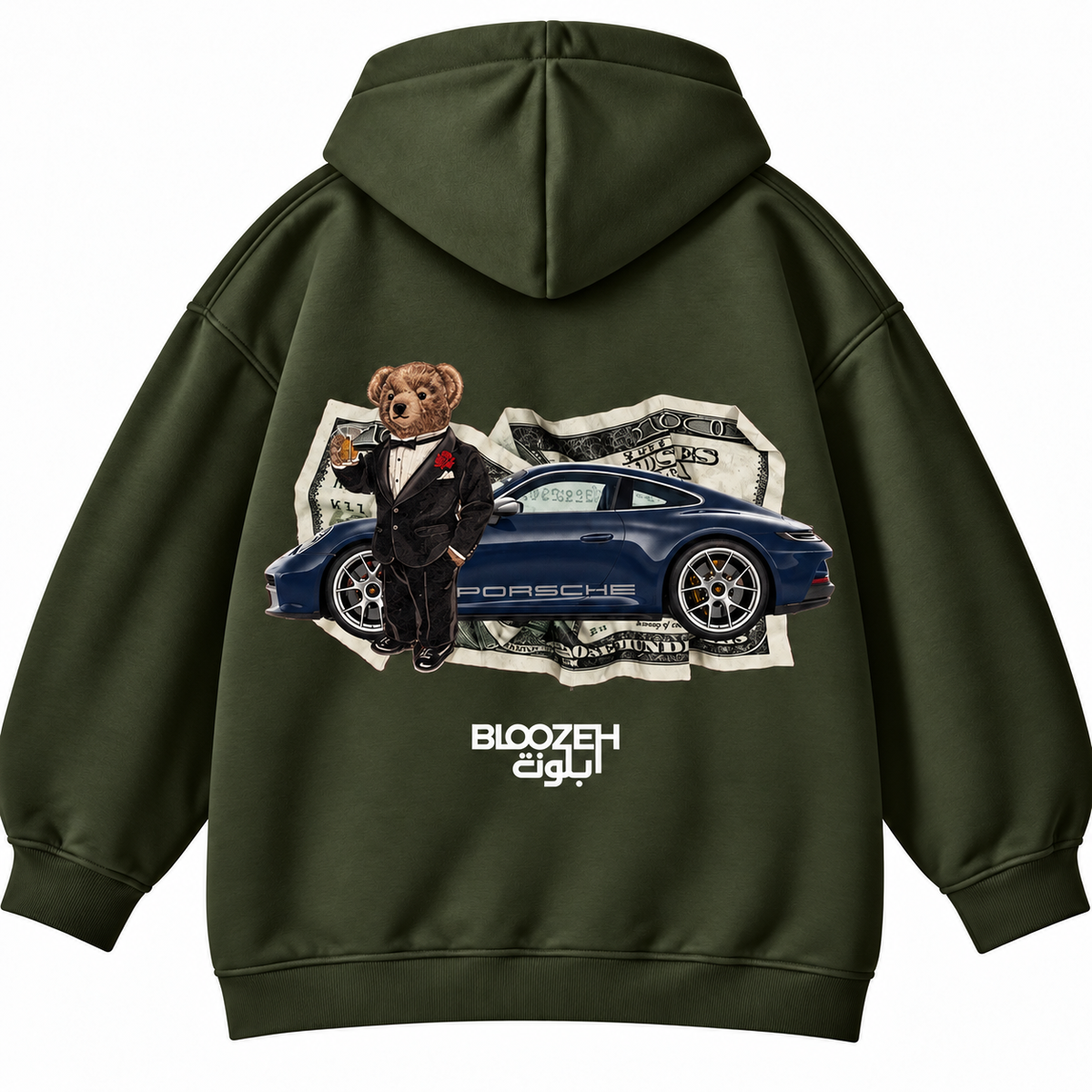 Polo bear with 911 and cash