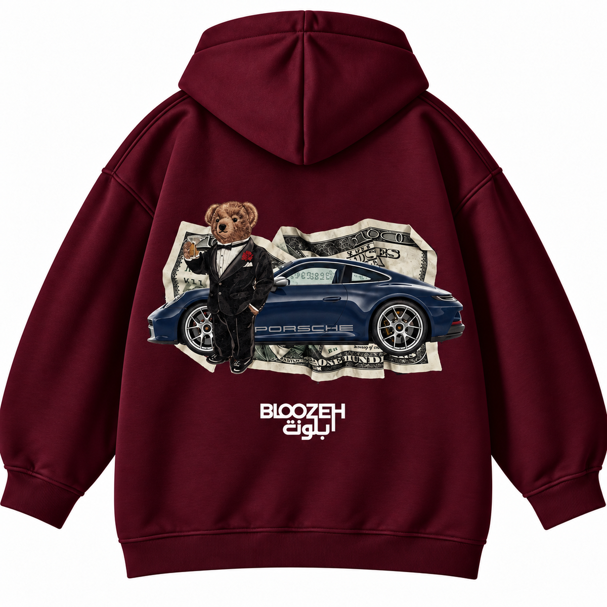 Polo bear with 911 and cash